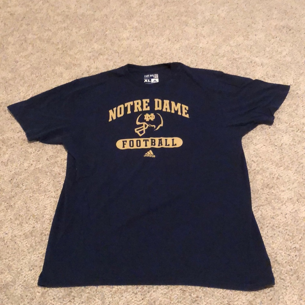 Adidas Norte Dame Football T Shirt